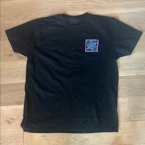 Black Quicksilver Graphic T-shirt
